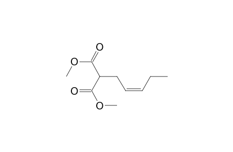 2-[(Z)-pent-2-enyl]malonic acid dimethyl ester