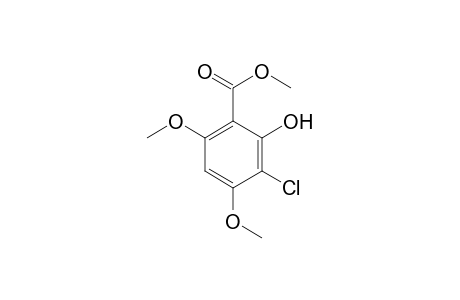 3-chloro-4,6-dimethoxysalicylic acid, methyl ester