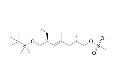 (2S,4E,6R)-6-(tert-Butyldimethylsilyl)oxymethyl-2,4-dimethyl-4,8-nonadienyl methanesulfonate