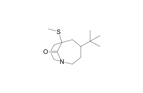 4-(Tert-butyl)-6-(methylthio)-1-azabicyclo[4.3.1]decan-10-one