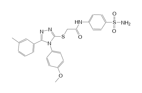 N-[4-(aminosulfonyl)phenyl]-2-{[4-(4-methoxyphenyl)-5-(3-methylphenyl)-4H-1,2,4-triazol-3-yl]sulfanyl}acetamide