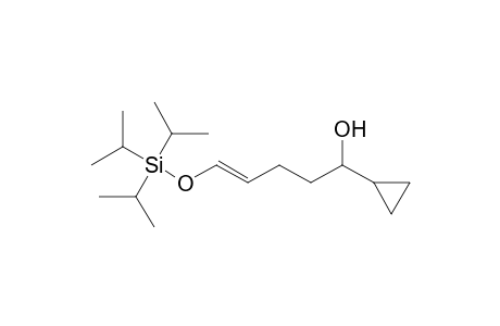 (E)-1-cyclopropyl-5-tri(propan-2-yl)silyloxy-4-penten-1-ol