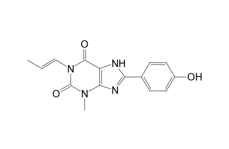 N3-Methyl-N1-propenyl-8-p-hydroxyphenylxanthine