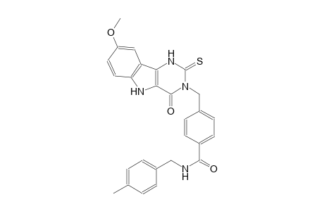benzamide, N-[(4-methylphenyl)methyl]-4-[(1,2,4,5-tetrahydro-8-methoxy-4-oxo-2-thioxo-3H-pyrimido[5,4-b]indol-3-yl)methyl]-