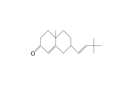 6-Methyl-9-(3,3-dimethyl-2-butenyl)-bicyclo(4.4.0)dec-1-en-3-one