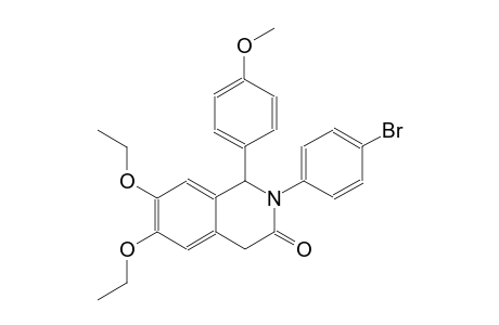 2-(4-bromophenyl)-6,7-diethoxy-1-(4-methoxyphenyl)-1,4-dihydro-3(2H)-isoquinolinone