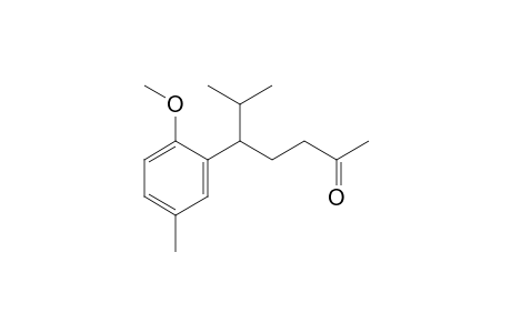 5-(6-methoxy-m-tolyl)-6-methyl-2-heptanone