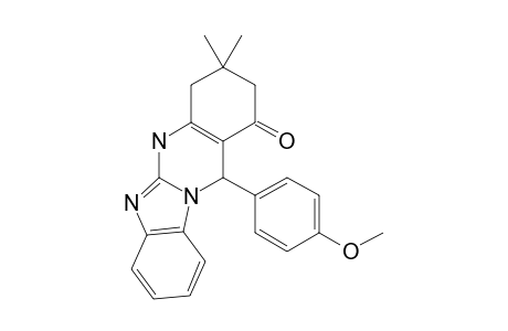 5-(4'-Methoxyphenyl)-8,8-dimethyl-5,8,9,10-tetrahydro-7H-4b,10,11-triaza-benzo[b]-fluoren-6-one