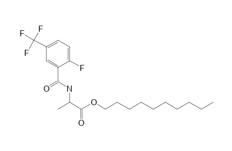 D-Alanine, N-(2-fluoro-5-trifluoromethylbenzoyl)-, decyl ester