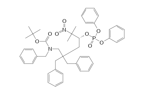 (4R)-N-BENZYL-N-(TERT.-BUTYLOXYCARBONYL)-2,2-DIBENZYL-4-DIPHENYLPHOSPHATOXY-5-METHYL-5-NITROHEXYLAMINE
