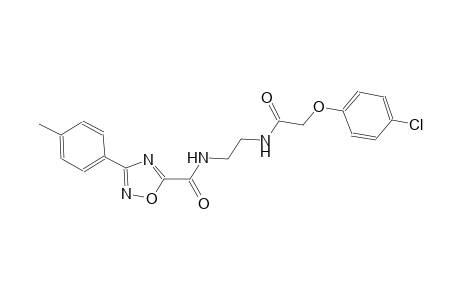 1,2,4-oxadiazole-5-carboxamide, N-[2-[[2-(4-chlorophenoxy)acetyl]amino]ethyl]-3-(4-methylphenyl)-