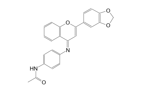 N-(4-{[(4Z)-2-(1,3-benzodioxol-5-yl)-4H-chromen-4-ylidene]amino}phenyl)acetamide