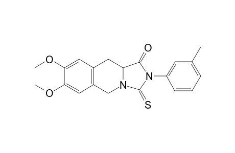 7,8-Dimethoxy-2-(3-methylphenyl)-3-thioxo-2,3,10,10a-tetrahydroimidazo[1,5-b]isoquinolin-1(5H)-one