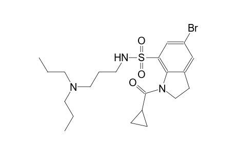 1H-indole-7-sulfonamide, 5-bromo-1-(cyclopropylcarbonyl)-N-[3-(dipropylamino)propyl]-2,3-dihydro-