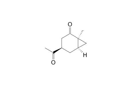 (1S,4R,6R)-4-Acetyl-1-methylbicyclo[4.1.0]heptan-2-one