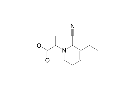 2-(6-cyano-5-ethyl-3,6-dihydro-2H-pyridin-1-yl)propanoic acid methyl ester