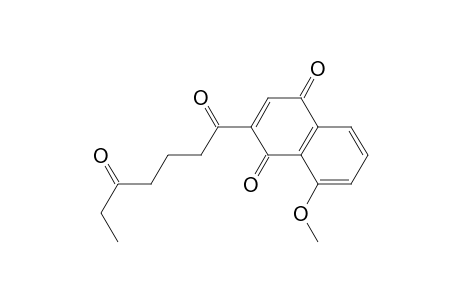 1,4-Naphthalenedione, 2-(1,5-dioxoheptyl)-8-methoxy-