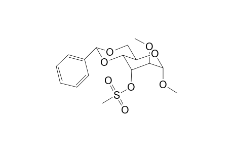 Methyl 4,6-O-benzylidene-3-O-methanesulfonyl-2-O-methyl-.alpha.,D-altropyranoside