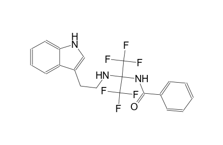 N-[1,1,1,3,3,3-hexafluoro-2-[2-(1H-indol-3-yl)ethylamino]propan-2-yl]benzamide