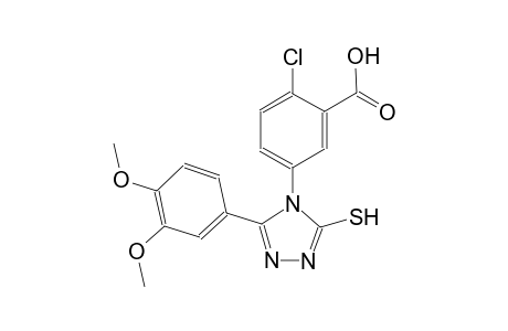 benzoic acid, 2-chloro-5-[3-(3,4-dimethoxyphenyl)-5-mercapto-4H-1,2,4-triazol-4-yl]-