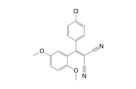 [(p-CHLOROPHENYL)(2,5-DIMETHOXYPHENYL)METHYLENE]MALONONITRILE