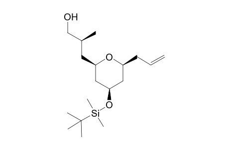 (S)-3-((2R,4R,6S)-6-allyl-4-((tert-Butyldimethylsilyl)oxy)tetrahydro-2H-pyran-2-yl)-2-methylpropan-1-ol