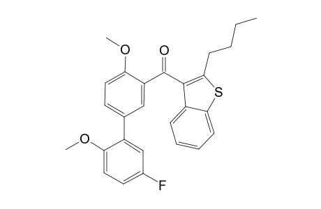 (2-Butyl-1-benzothiophen-3-yl)(5'-fluoro-2',4-dimethoxy-1,1'-biphenyl-3-yl)methanone