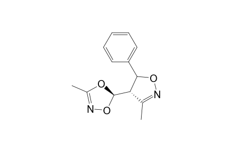 1,4,2-Dioxazole, 5-(4,5-dihydro-3-methyl-5-phenyl-4-isoxazolyl)-3-methyl-, [4.alpha.(R*),5.beta.]-
