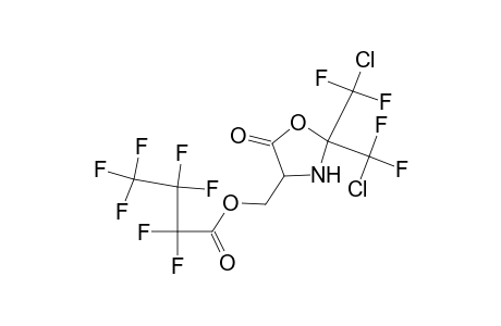 Butanoic acid, heptafluoro-, [2,2-bis(chlorodifluoromethyl)-5-oxo-4-oxazolidinyl]methyl ester