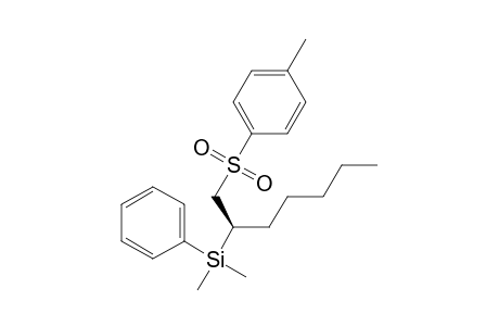 Silane, dimethyl[1-[[(4-methylphenyl)sulfonyl]methyl]hexyl]phenyl-, (R)-
