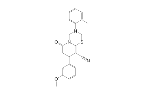 2H,6H-pyrido[2,1-b][1,3,5]thiadiazine-9-carbonitrile, 3,4,7,8-tetrahydro-8-(3-methoxyphenyl)-3-(2-methylphenyl)-6-oxo-