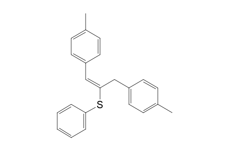 2-(Phenylthio)-1-(p-methylphenyl)-2-(p-methylbenzyl)ethene