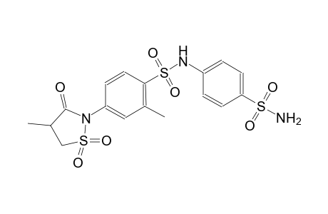 benzenesulfonamide, N-[4-(aminosulfonyl)phenyl]-2-methyl-4-(4-methyl-1,1-dioxido-3-oxo-2-isothiazolidinyl)-