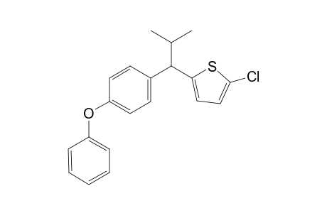 2-chloro-5-(2-methyl-1-(4-phenoxyphenyl)propyl)thiophene