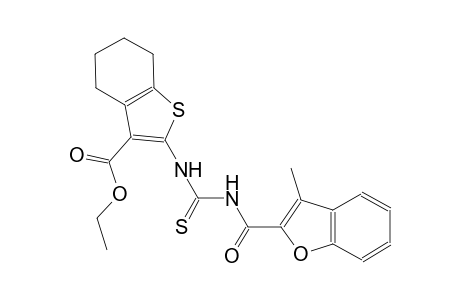 benzo[b]thiophene-3-carboxylic acid, 4,5,6,7-tetrahydro-2-[[[[(3-methyl-2-benzofuranyl)carbonyl]amino]carbonothioyl]amino]-, ethyl ester