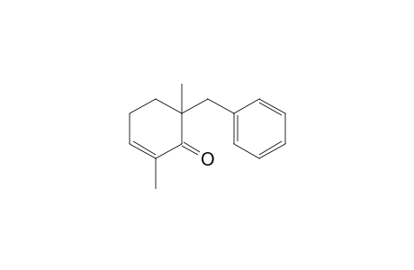 2,6-Dimethyl-6-(phenylmethyl)-1-cyclohex-2-enone