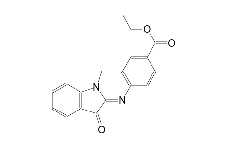 ethyl 4-{[(2Z)-1-methyl-3-oxo-1,3-dihydro-2H-indol-2-ylidene]amino}benzoate