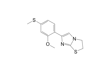 2,3-dihydro-6-[2-methoxy-4-(methylthio)phenyl]imidazo[2,1-b]thiazole
