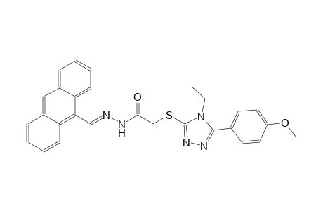 N'-[(E)-9-anthrylmethylidene]-2-{[4-ethyl-5-(4-methoxyphenyl)-4H-1,2,4-triazol-3-yl]sulfanyl}acetohydrazide
