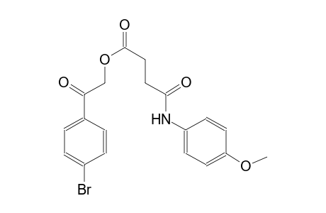 butanoic acid, 4-[(4-methoxyphenyl)amino]-4-oxo-, 2-(4-bromophenyl)-2-oxoethyl ester