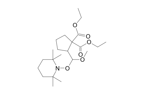 2-[methoxy-(2,2,6,6-tetramethylpiperidino)oxy-methyl]cyclopentane-1,1-dicarboxylic acid diethyl ester