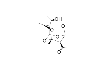 (1RS,3RS,4SR,5SR,7SR,8SR)-4-Acetyl-8-(1SR)-(hydroxyethyl)-1,3,5,7-tetramethyl-2,6,9,10-tetraoxatricyclo[3.3.1.1(3,8)]decane