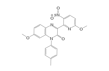 7-Methoxy-3-(6-methoxy-3-nitropyridin-2-yl)-1-(4-methylphenyl)quinoxalin-2(1H)-one