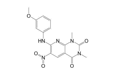 1,3-Dimethyl-7-(3-methoxyphenyl)amino-6-nitro-2,4-dioxo-1,2,3,4-tetrahydropyrido[2,3-d]pyrimidine