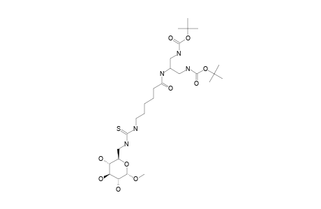 METHYL-6-DEOXY-6-[3-[5-[N-BIS-(TERT.-BUTOXYCARBONYLAMINOMETHYL)-METHYL]-CARBAMOYLPENTYL]-THIOUREIDO]-ALPHA-D-GLUCOPYRANOSIDE
