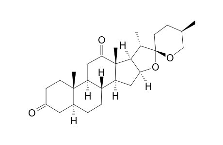 HECOGENONE;(25R)-5-ALPHA-SPIROSTAN-3,12-DIONE