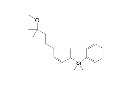 (3Z)-2-Dimethyl(phenyl)silyl-8-methoxy-8-methylnon-3-ene
