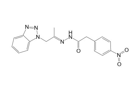 (4-Nitro-phenyl)-acetic acid (2-benzotriazol-1-yl-1-methyl-ethylidene)-hydrazide
