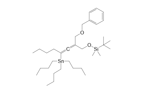 1-Benzyloxy-2-(tert-butyldimethylsilyloxymethyl)-4-(tributylstannyl)-2,3-octadiene