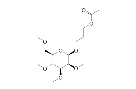 3-Acetyloxypropyl 2,3,4,6-tetra-O-methyl-.beta.,D-mannopyranoside